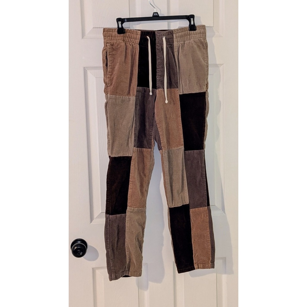 Pacsun Corduroy Patchwork Pants Drawstring Casual… - image 3
